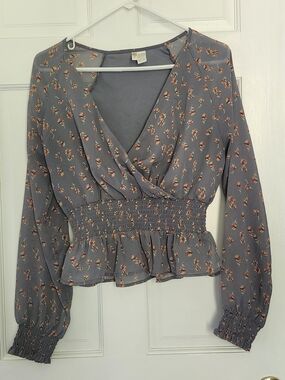 Medium Japna Floral Long Sleeve Blouse